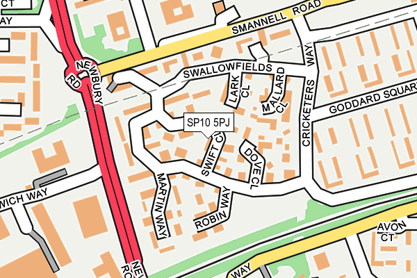 SP10 5PJ map - OS OpenMap – Local (Ordnance Survey)