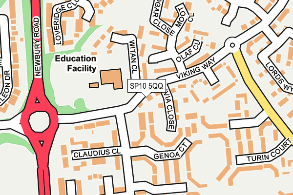SP10 5QQ map - OS OpenMap – Local (Ordnance Survey)