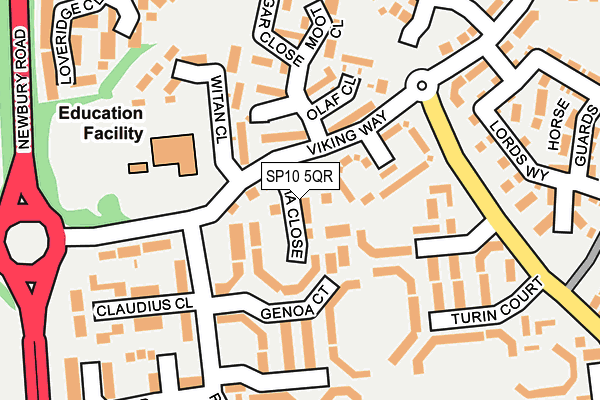 SP10 5QR map - OS OpenMap – Local (Ordnance Survey)