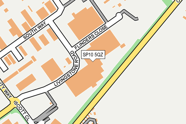 SP10 5QZ map - OS OpenMap – Local (Ordnance Survey)