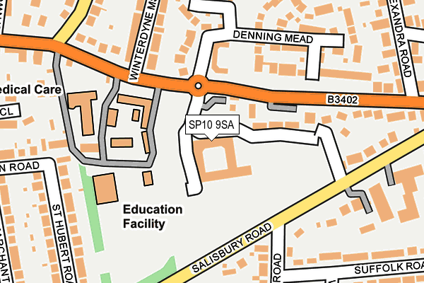 SP10 9SA map - OS OpenMap – Local (Ordnance Survey)