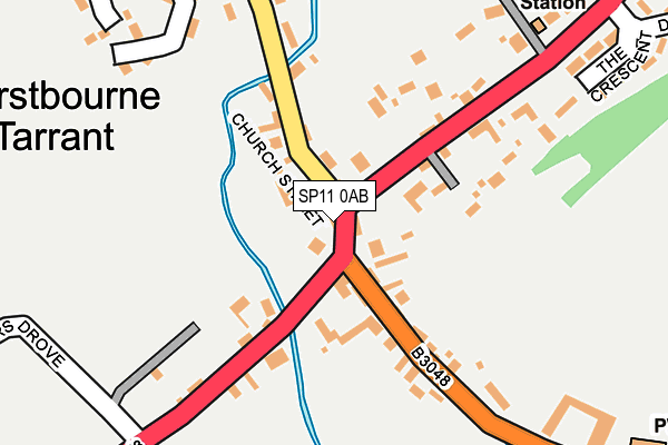 SP11 0AB map - OS OpenMap – Local (Ordnance Survey)