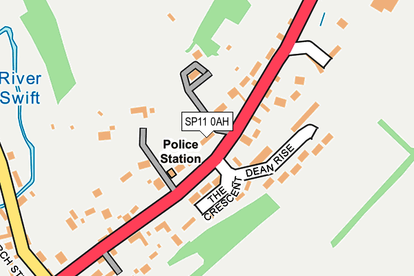 SP11 0AH map - OS OpenMap – Local (Ordnance Survey)