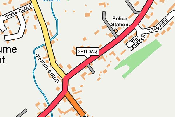 SP11 0AQ map - OS OpenMap – Local (Ordnance Survey)