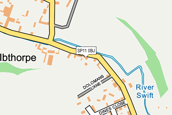 SP11 0BJ map - OS OpenMap – Local (Ordnance Survey)