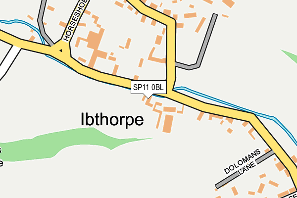 SP11 0BL map - OS OpenMap – Local (Ordnance Survey)