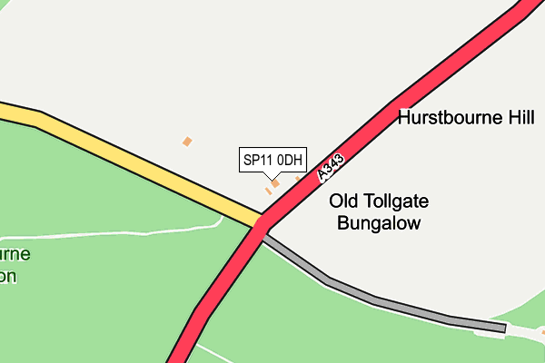 SP11 0DH map - OS OpenMap – Local (Ordnance Survey)