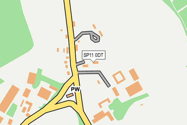 SP11 0DT map - OS OpenMap – Local (Ordnance Survey)