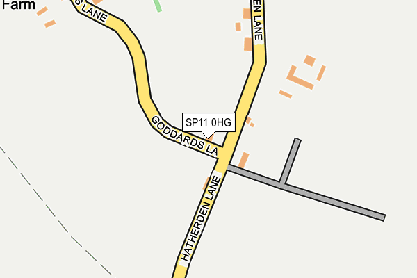 SP11 0HG map - OS OpenMap – Local (Ordnance Survey)