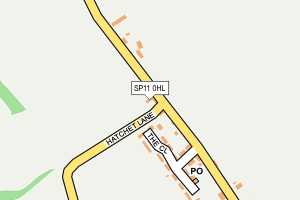 SP11 0HL map - OS OpenMap – Local (Ordnance Survey)