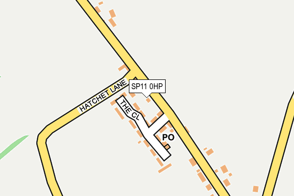 SP11 0HP map - OS OpenMap – Local (Ordnance Survey)