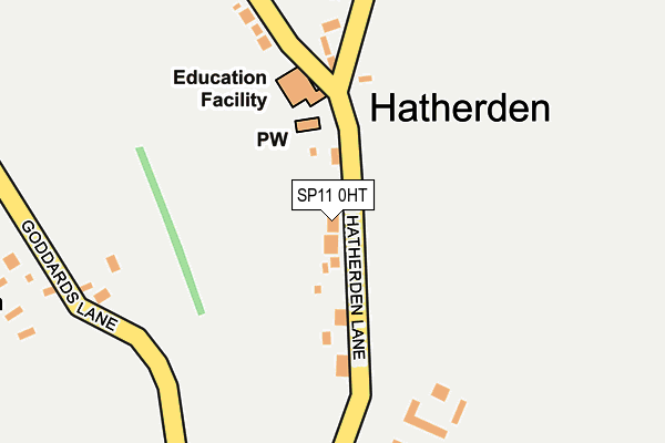 SP11 0HT map - OS OpenMap – Local (Ordnance Survey)