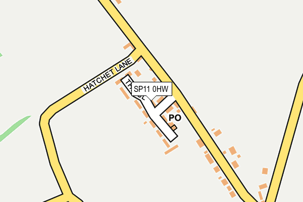 SP11 0HW map - OS OpenMap – Local (Ordnance Survey)