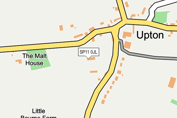 SP11 0JL map - OS OpenMap – Local (Ordnance Survey)