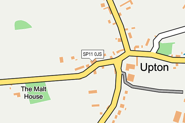 SP11 0JS map - OS OpenMap – Local (Ordnance Survey)