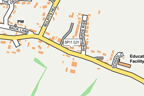 SP11 0JY map - OS OpenMap – Local (Ordnance Survey)