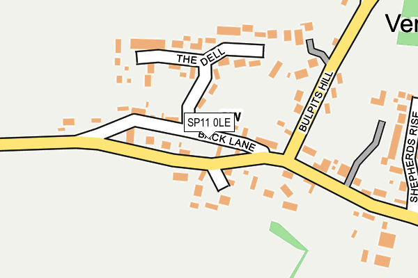 SP11 0LE map - OS OpenMap – Local (Ordnance Survey)