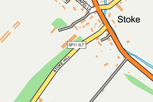 SP11 0LT map - OS OpenMap – Local (Ordnance Survey)