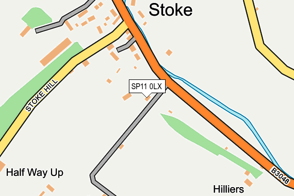 SP11 0LX map - OS OpenMap – Local (Ordnance Survey)