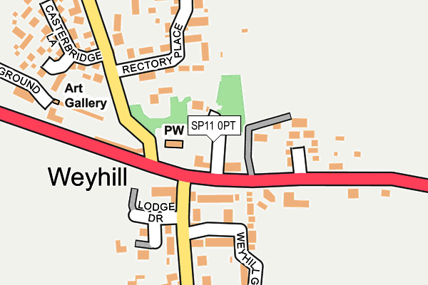 SP11 0PT map - OS OpenMap – Local (Ordnance Survey)