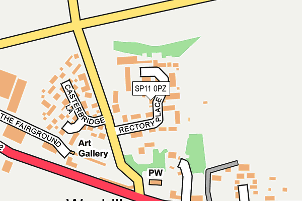 SP11 0PZ map - OS OpenMap – Local (Ordnance Survey)