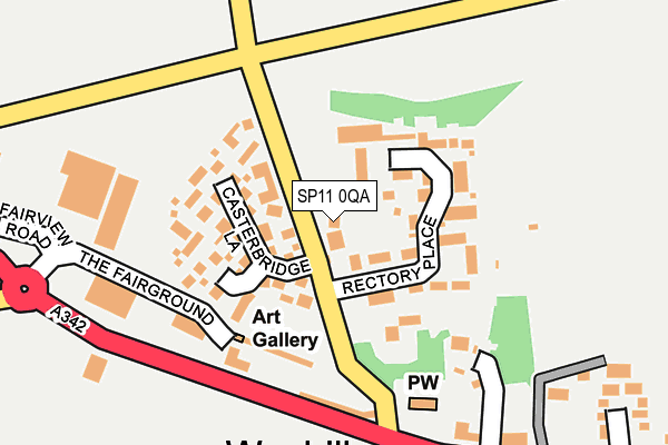 SP11 0QA map - OS OpenMap – Local (Ordnance Survey)