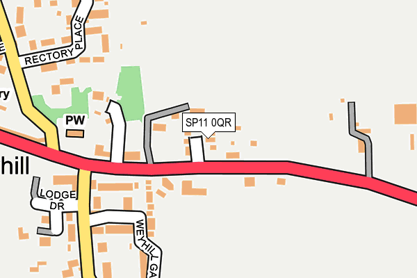 SP11 0QR map - OS OpenMap – Local (Ordnance Survey)
