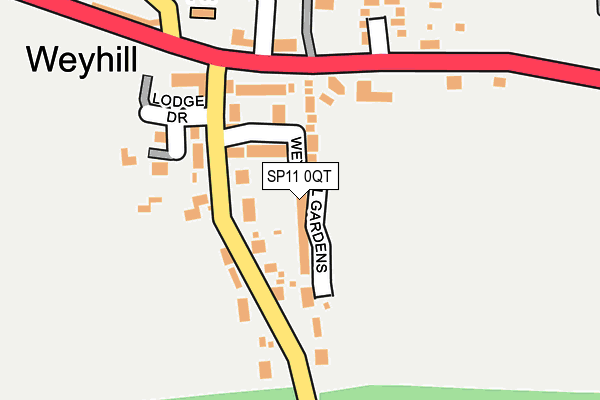 SP11 0QT map - OS OpenMap – Local (Ordnance Survey)