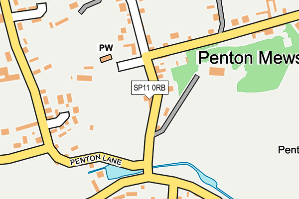 SP11 0RB map - OS OpenMap – Local (Ordnance Survey)