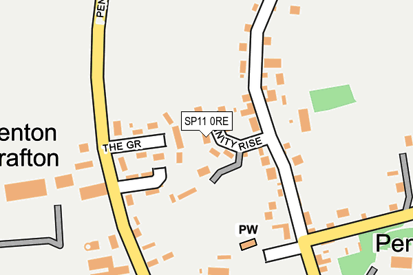 SP11 0RE map - OS OpenMap – Local (Ordnance Survey)