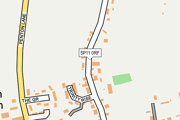 SP11 0RF map - OS OpenMap – Local (Ordnance Survey)