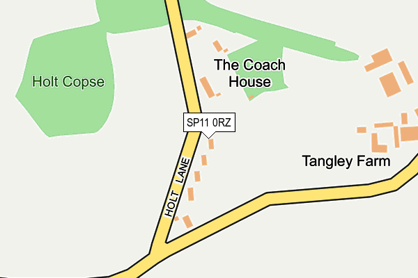 SP11 0RZ map - OS OpenMap – Local (Ordnance Survey)