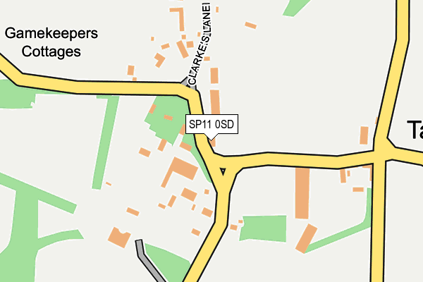 SP11 0SD map - OS OpenMap – Local (Ordnance Survey)