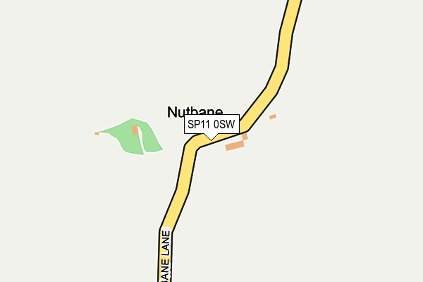 SP11 0SW map - OS OpenMap – Local (Ordnance Survey)