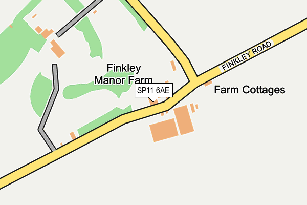 SP11 6AE map - OS OpenMap – Local (Ordnance Survey)