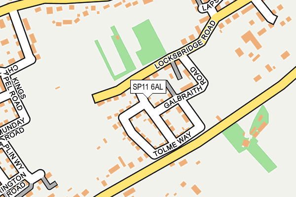 SP11 6AL map - OS OpenMap – Local (Ordnance Survey)