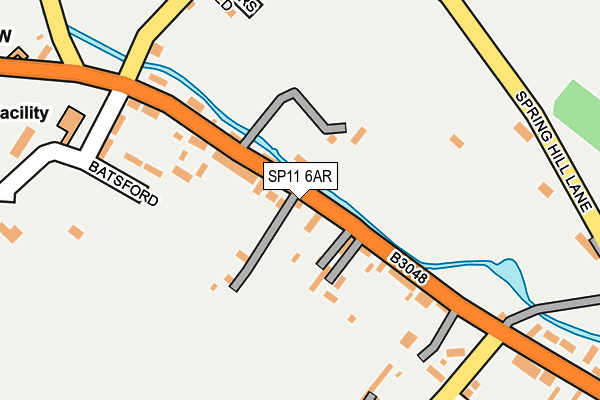 SP11 6AR map - OS OpenMap – Local (Ordnance Survey)