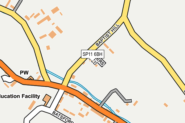 SP11 6BH map - OS OpenMap – Local (Ordnance Survey)