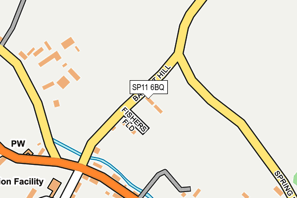 SP11 6BQ map - OS OpenMap – Local (Ordnance Survey)