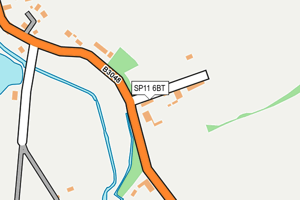 SP11 6BT map - OS OpenMap – Local (Ordnance Survey)
