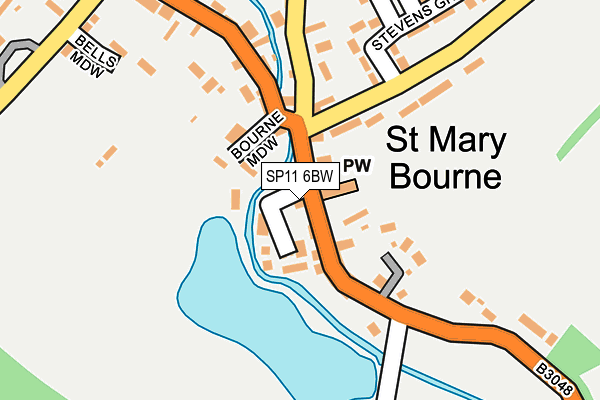 SP11 6BW map - OS OpenMap – Local (Ordnance Survey)