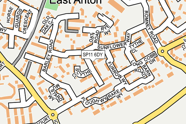 SP11 6DY map - OS OpenMap – Local (Ordnance Survey)