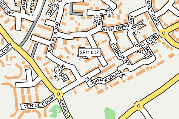 SP11 6DZ map - OS OpenMap – Local (Ordnance Survey)