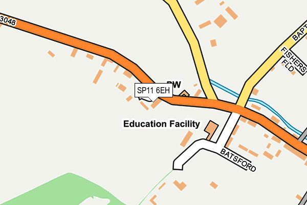 SP11 6EH map - OS OpenMap – Local (Ordnance Survey)