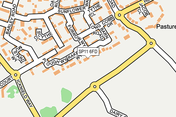SP11 6FD map - OS OpenMap – Local (Ordnance Survey)