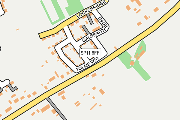 SP11 6FF map - OS OpenMap – Local (Ordnance Survey)