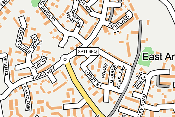 SP11 6FQ map - OS OpenMap – Local (Ordnance Survey)