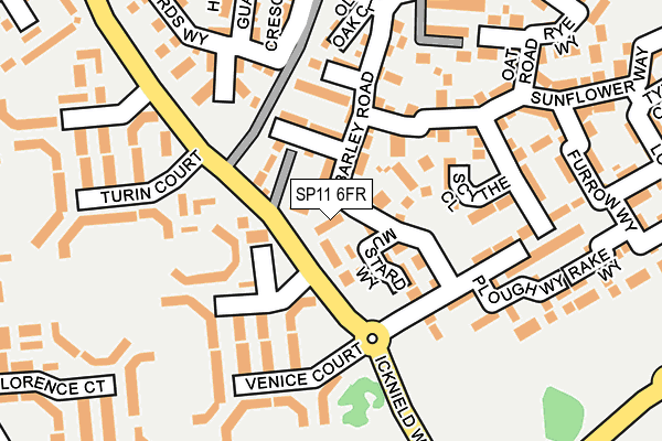 SP11 6FR map - OS OpenMap – Local (Ordnance Survey)