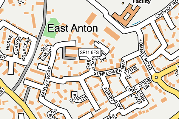 SP11 6FS map - OS OpenMap – Local (Ordnance Survey)