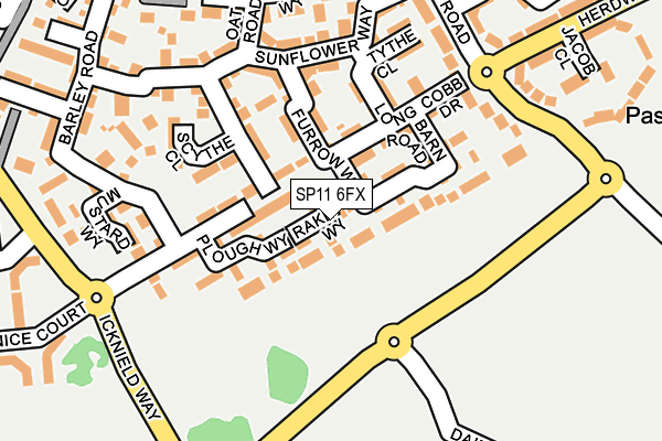 SP11 6FX map - OS OpenMap – Local (Ordnance Survey)